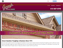 Tablet Screenshot of gerryseavestroughing.com